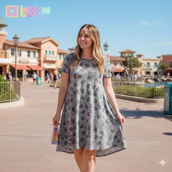 NWT LuLaRoe Disney’s Mickey Mouse Carly Dress - Picture 1 of 5